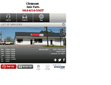 Tablet Screenshot of clemsonautoparts.net